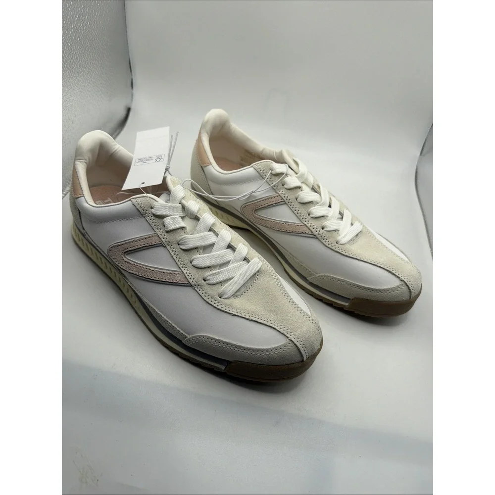 NIB Tretorn‎ Womens Size 7.5 Hailey Leather Upper Sneaker Memory Foam Footbed.